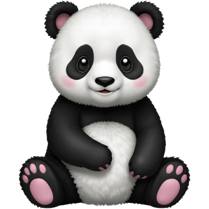 full body of panda, front view emoji