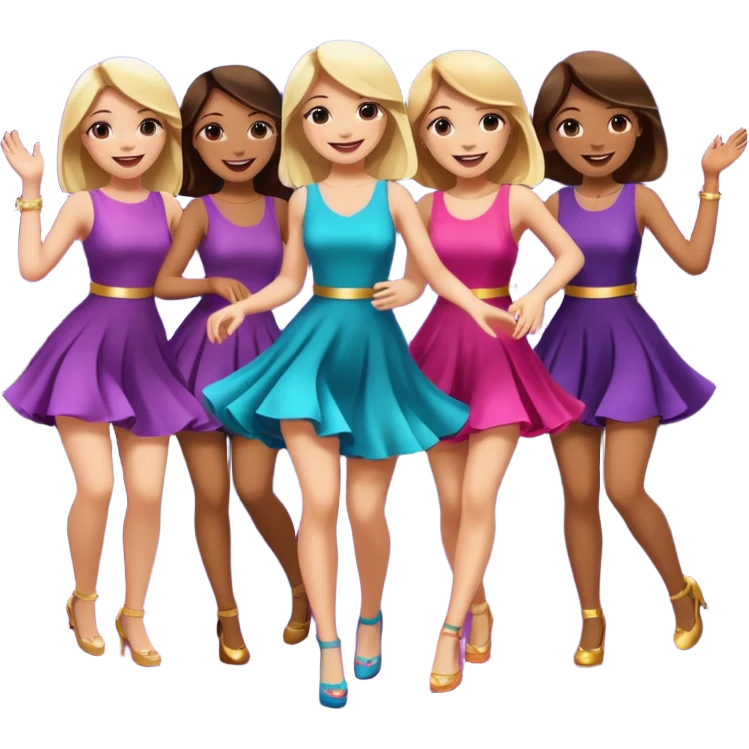 danse boite de nuit filles normales emoji