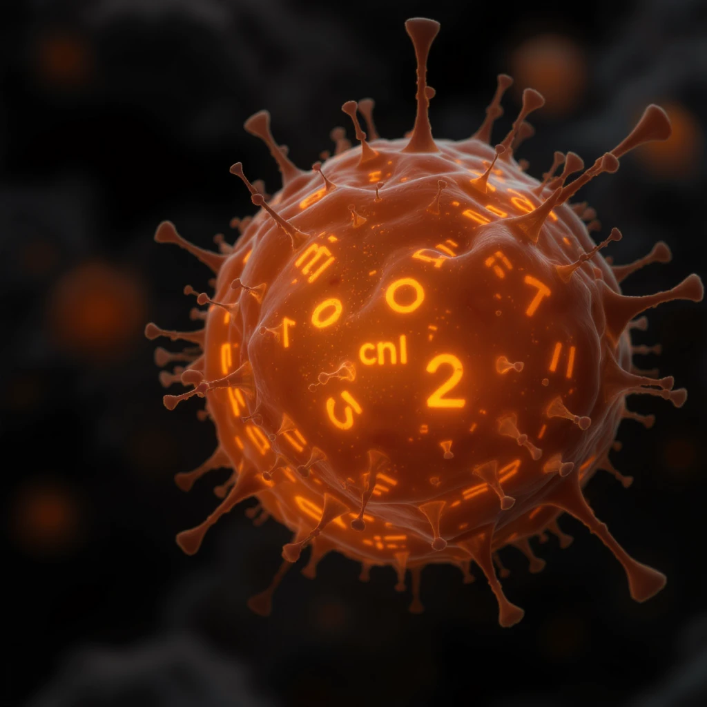a human cell, realistic, with intricate details, professional photography style, sharp focus, studio lighting emoji