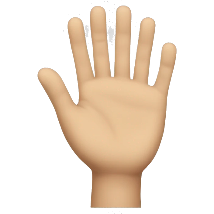 Talk to my hand  emoji