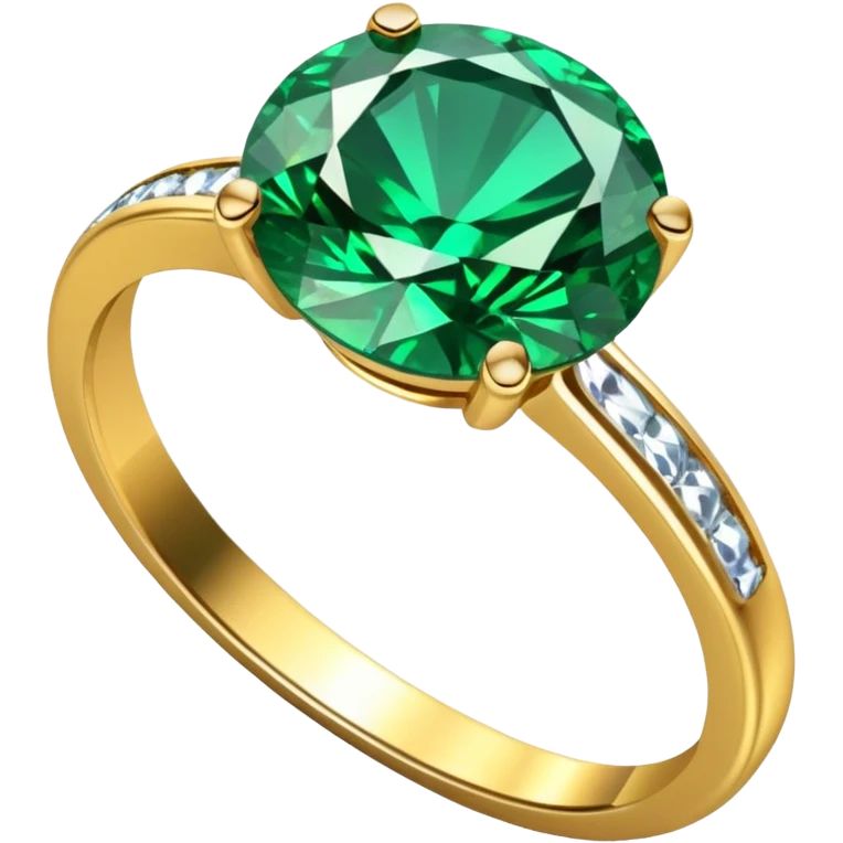 glitter esmerald diamond married ring emoji