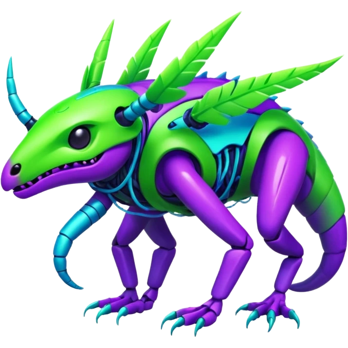  exotic tropical cyber-Litten-Linoone-Noibat-Weavile-Zangoose-Fakémon-Pokémon-Vernid-creature emoji