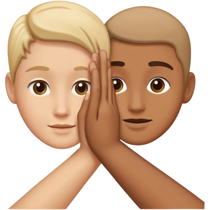 Person extending hand to another person, first step in trust building emoji