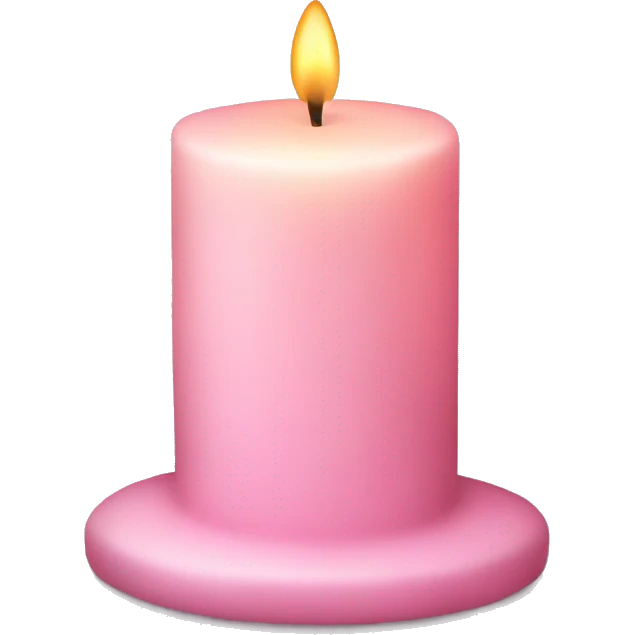 light pink candle emoji