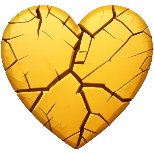 broken yellow heart emoji