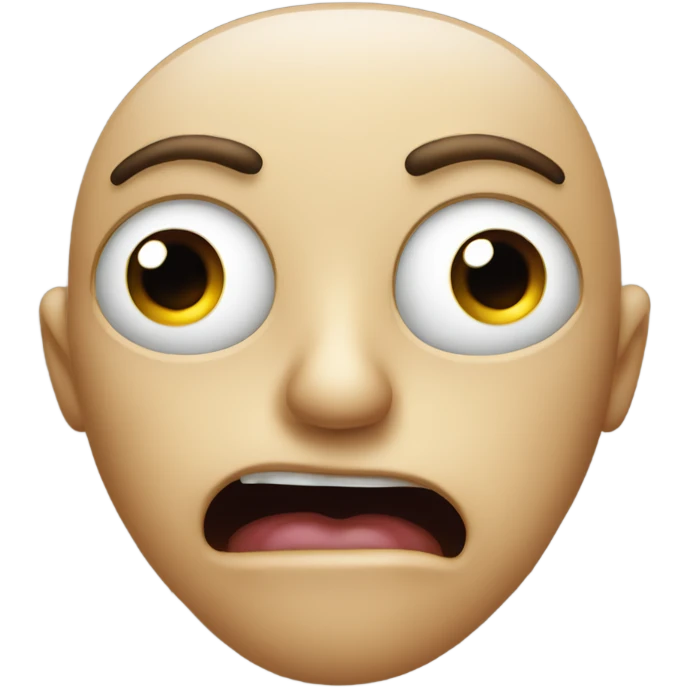 face with bulging eyes and really open mouth emoji