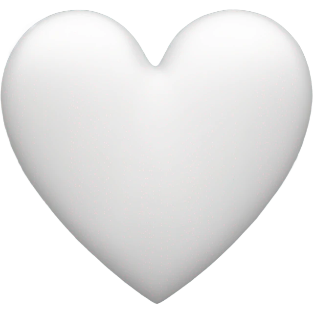 White heart emoji