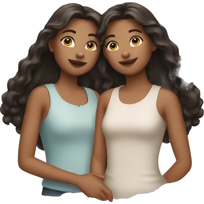 Three girls  emoji