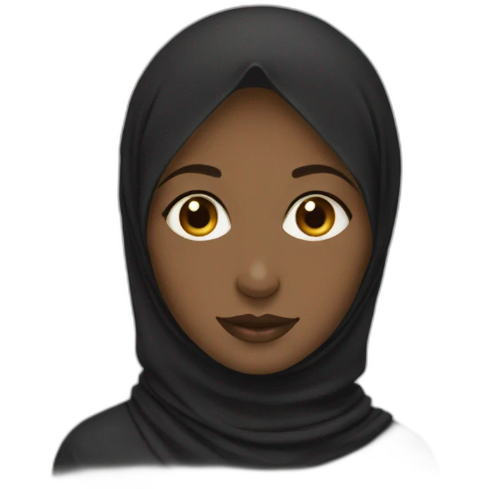 Black hijabi emoji