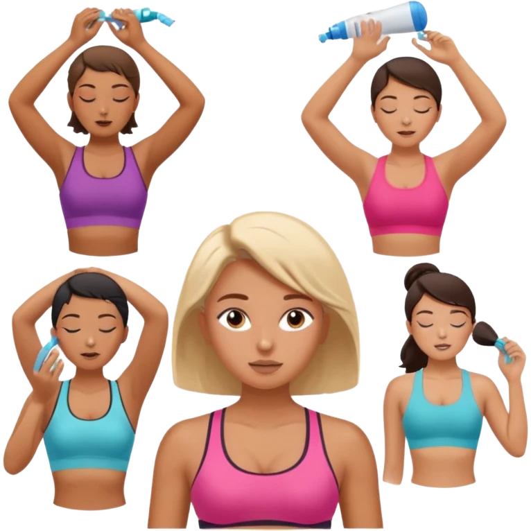 Faça ela fazendo academia, dormindo, finalizando o cabelo,se maquiando fazendo skin Care e tomando banho Premium  emoji