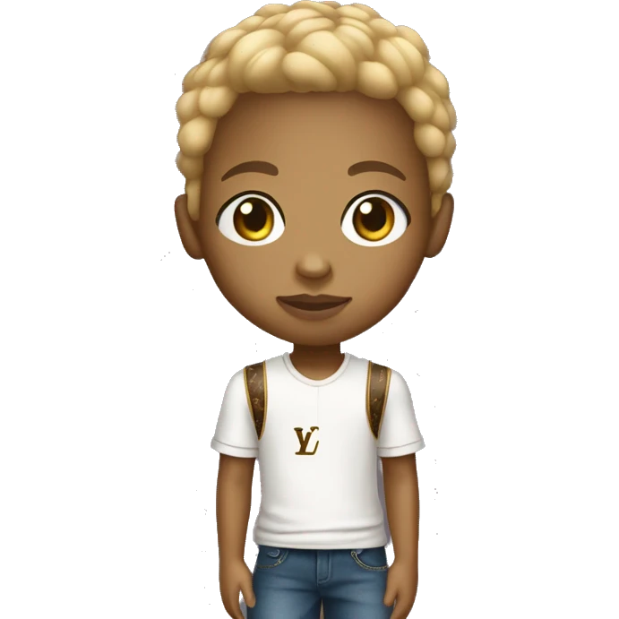 kid light skin with louis vuitton ball emoji