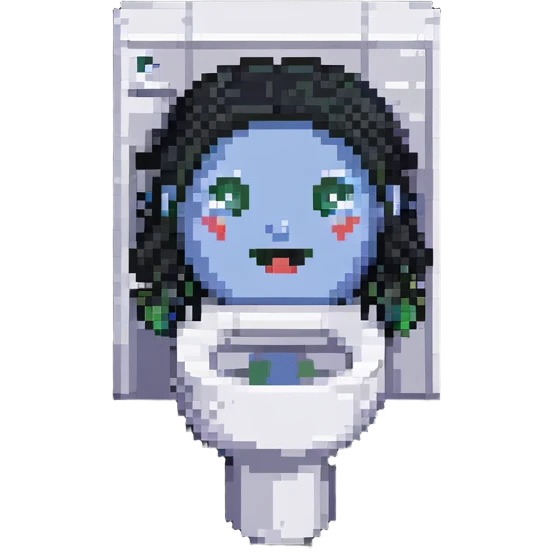 Skibidi Toilet with a face emoji