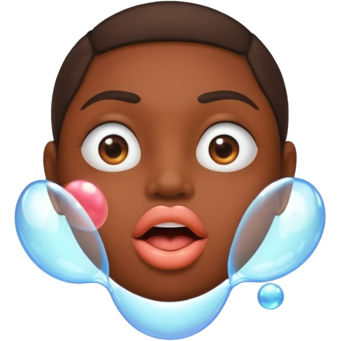 A mouth with a peach bubble saying “dollas nibba” emoji