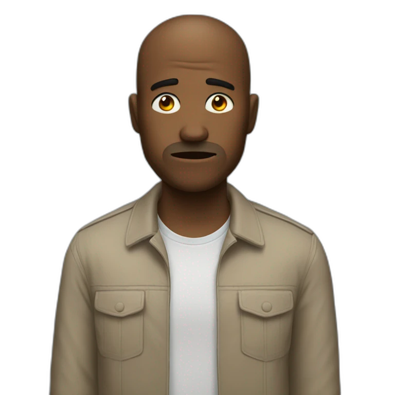Un homme hyper triste emoji