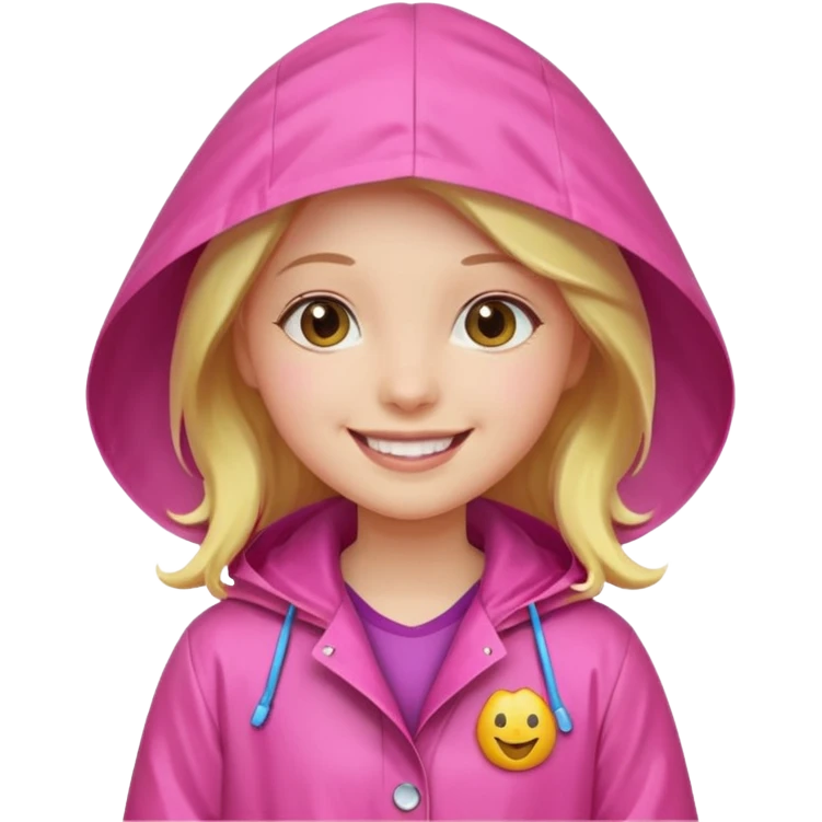 girl in pink rain coat



 emoji