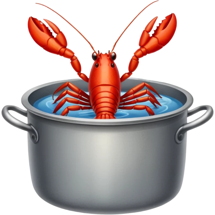 crayfish in a pot emoji