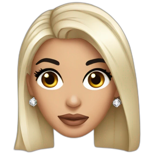 kim kardashian with diamond earing emoji
