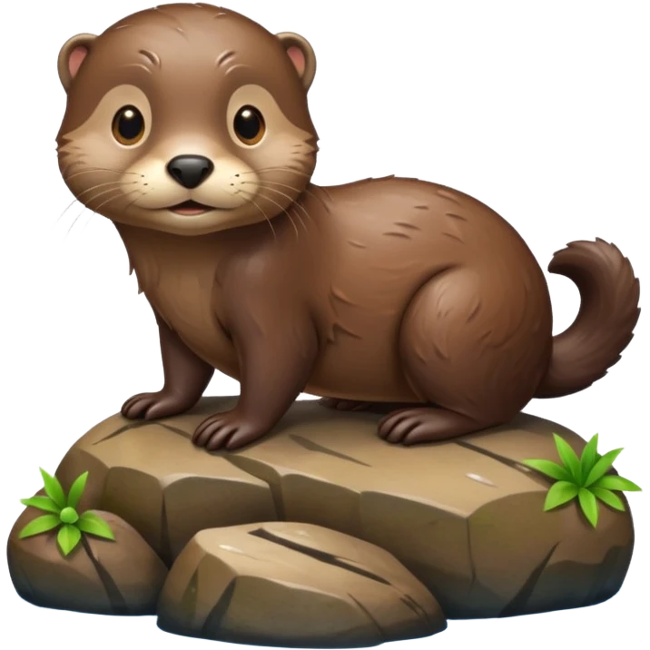 otter on rock emoji