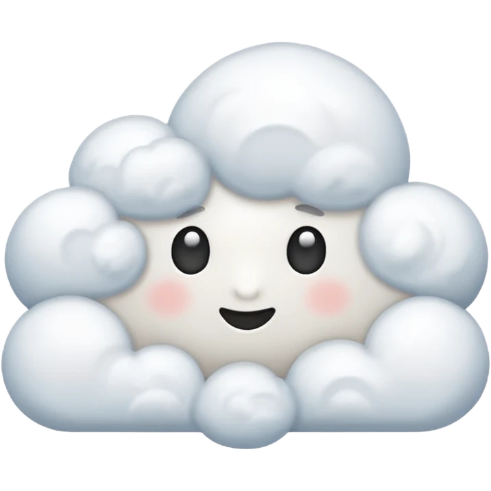 Happy cloud emoji