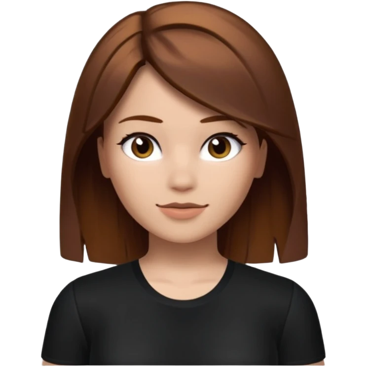 Roblox darians46 AVATARgirl whit brown hair and black shirt emoji