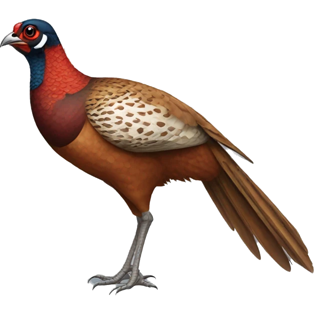 pheasant Holding white flag emoji