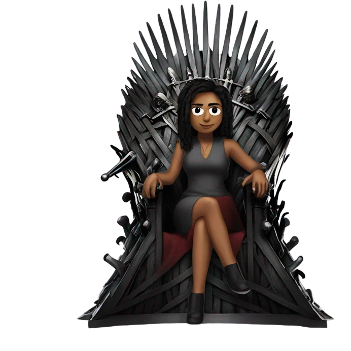Woman on the Iron throne emoji