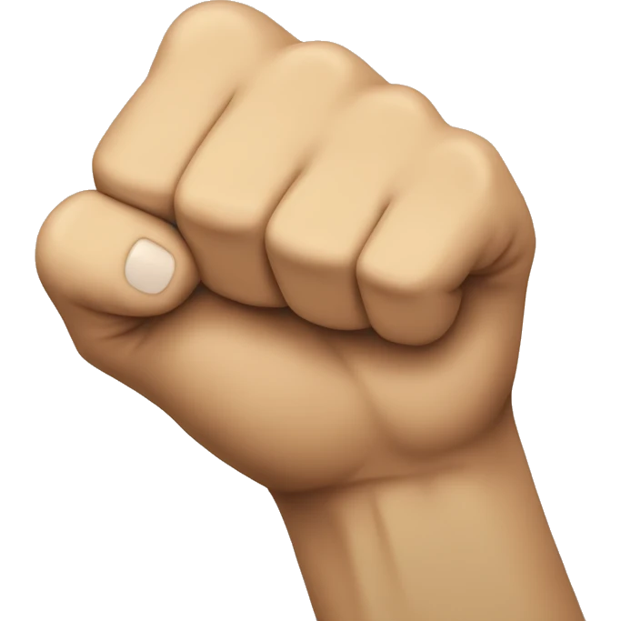 A fist with the thumb sticking out  emoji