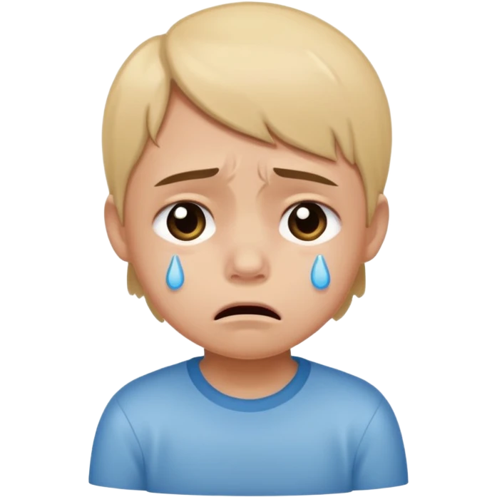 Ağlayan çocuk emoji