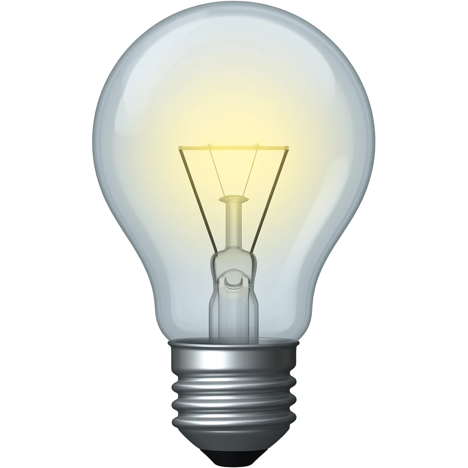 Light bulb emoji