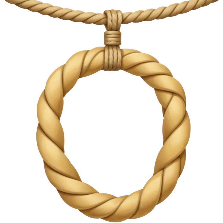 rope tied to the ceiling emoji