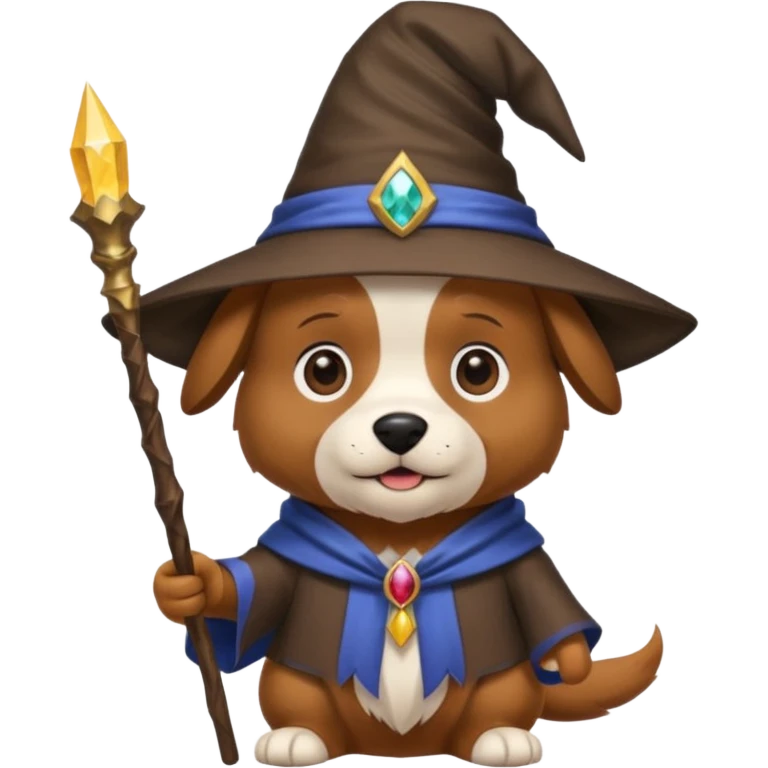 Dog wizard emoji