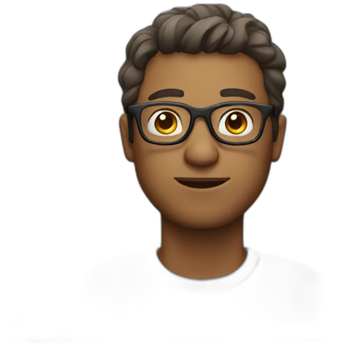 Man wearing glasses emoji