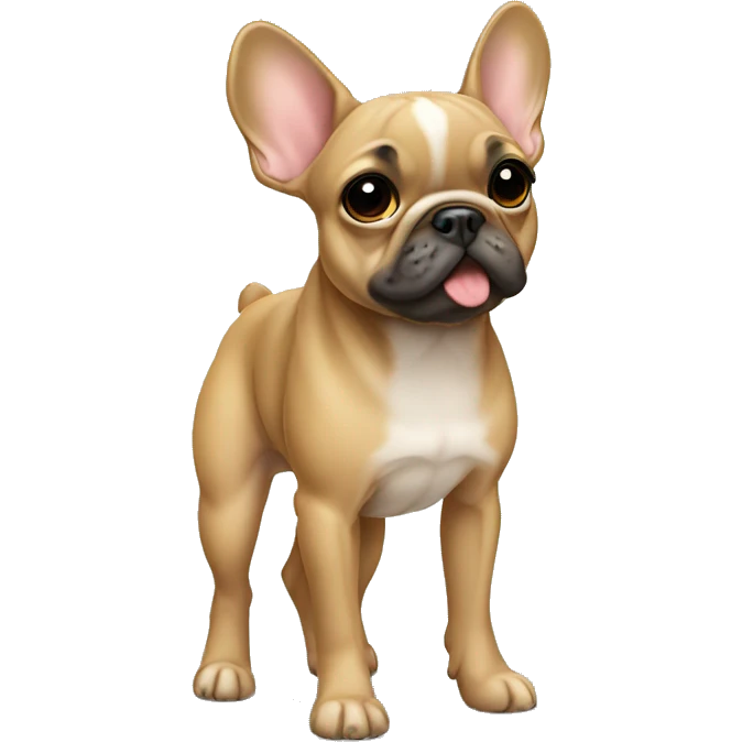 Fawn frenchie standing emoji