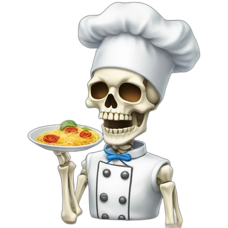 skeleton Chef's Kiss Pinched Fingers italian emoji