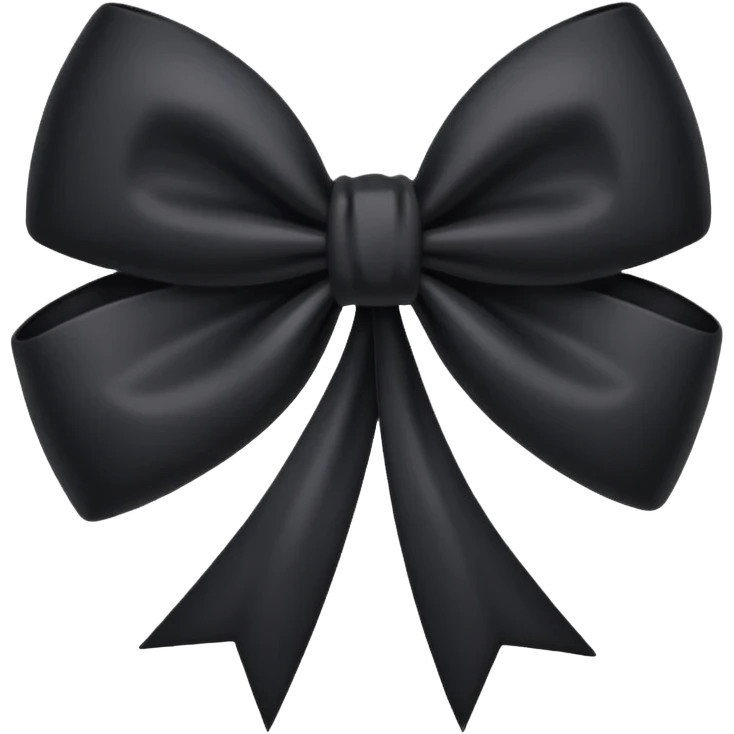 Cute dark bow emoji
