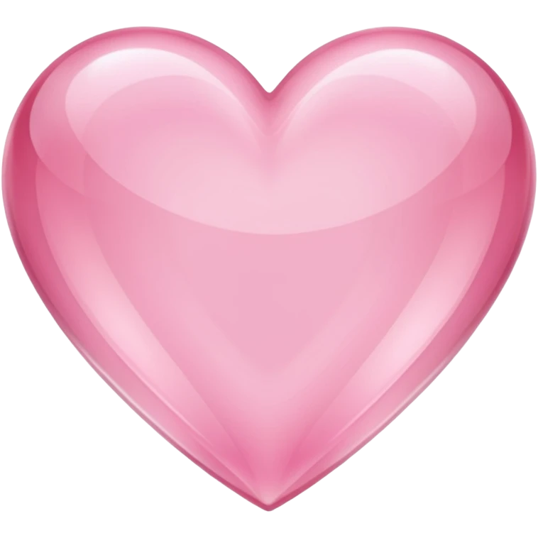 light pink crystal heart emoji