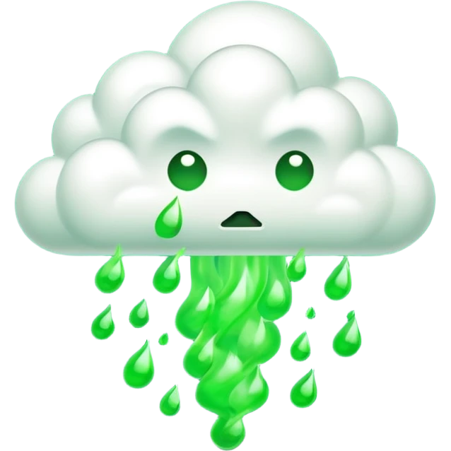 poisonous gas, isometric emoji