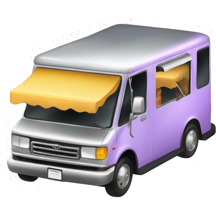 Toyota 2027 flying mini limousine food truck  emoji