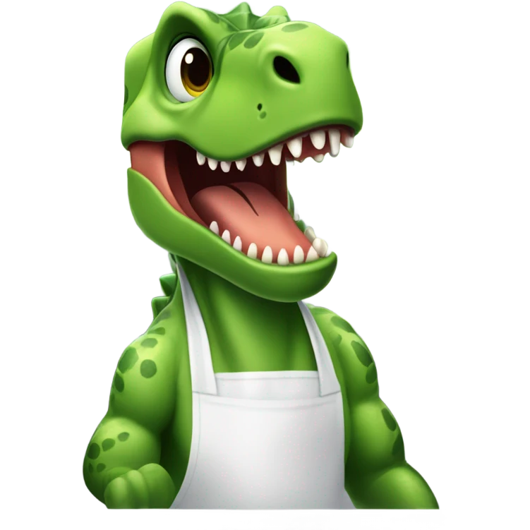 Dinosaur cashier emoji
