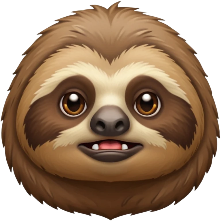 Perezoso con cara de enojado emoji