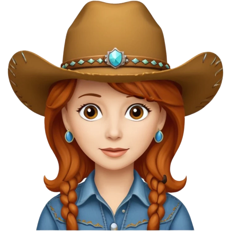 Reba with a cowboy hat on emoji