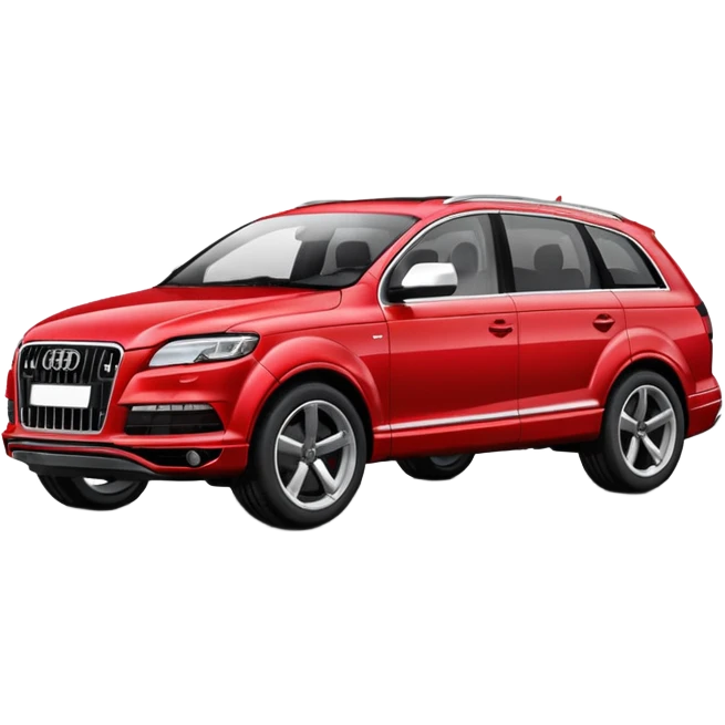 Audi Q7 best view red color   emoji