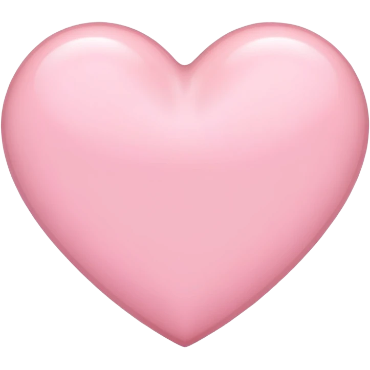 Light pink heart emoji