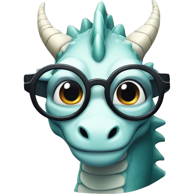 Dragon with glasses emoji