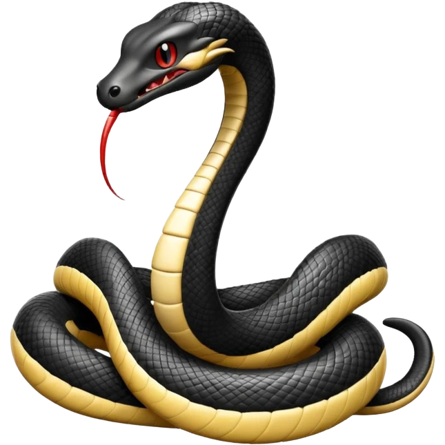 uma lamparina tradicional branca   com uma cobra  preta em volta  emoji