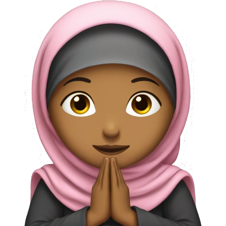 hijabi praying emoji