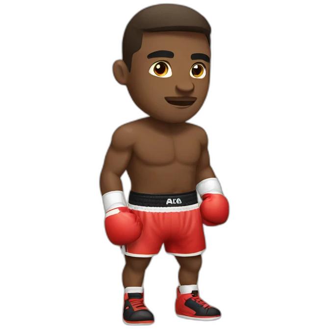 a boxer emoji