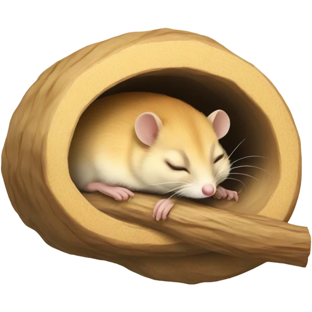 sleeping blonde dormouse emoji
