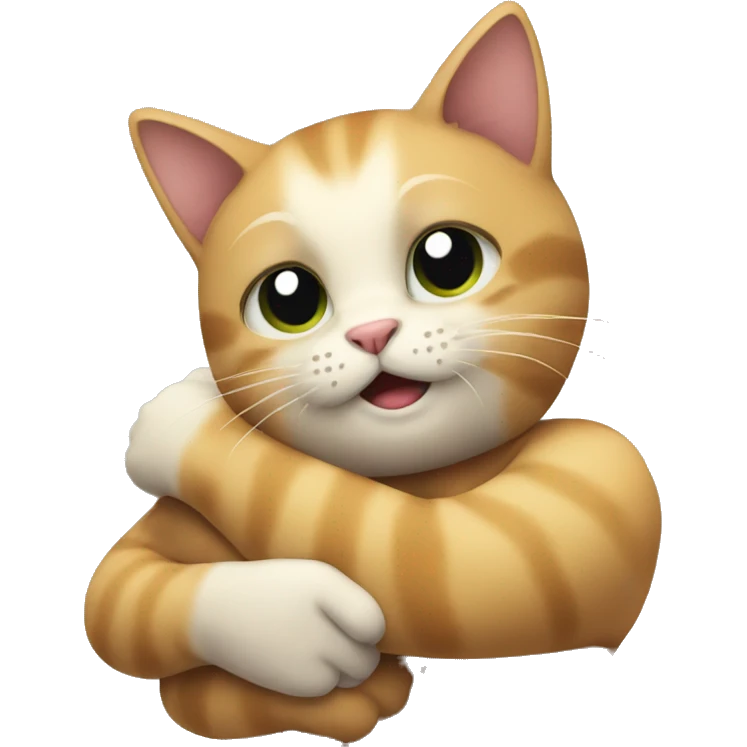 Cats hug  emoji