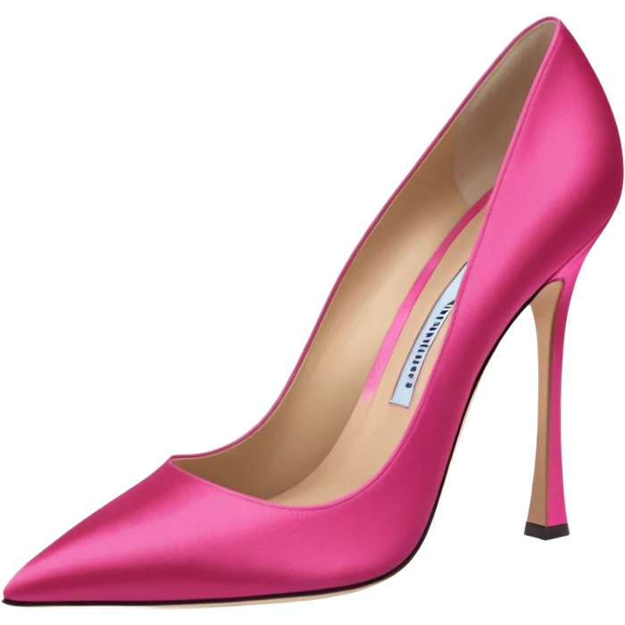 manolo blahink 90's satin pump emoji
